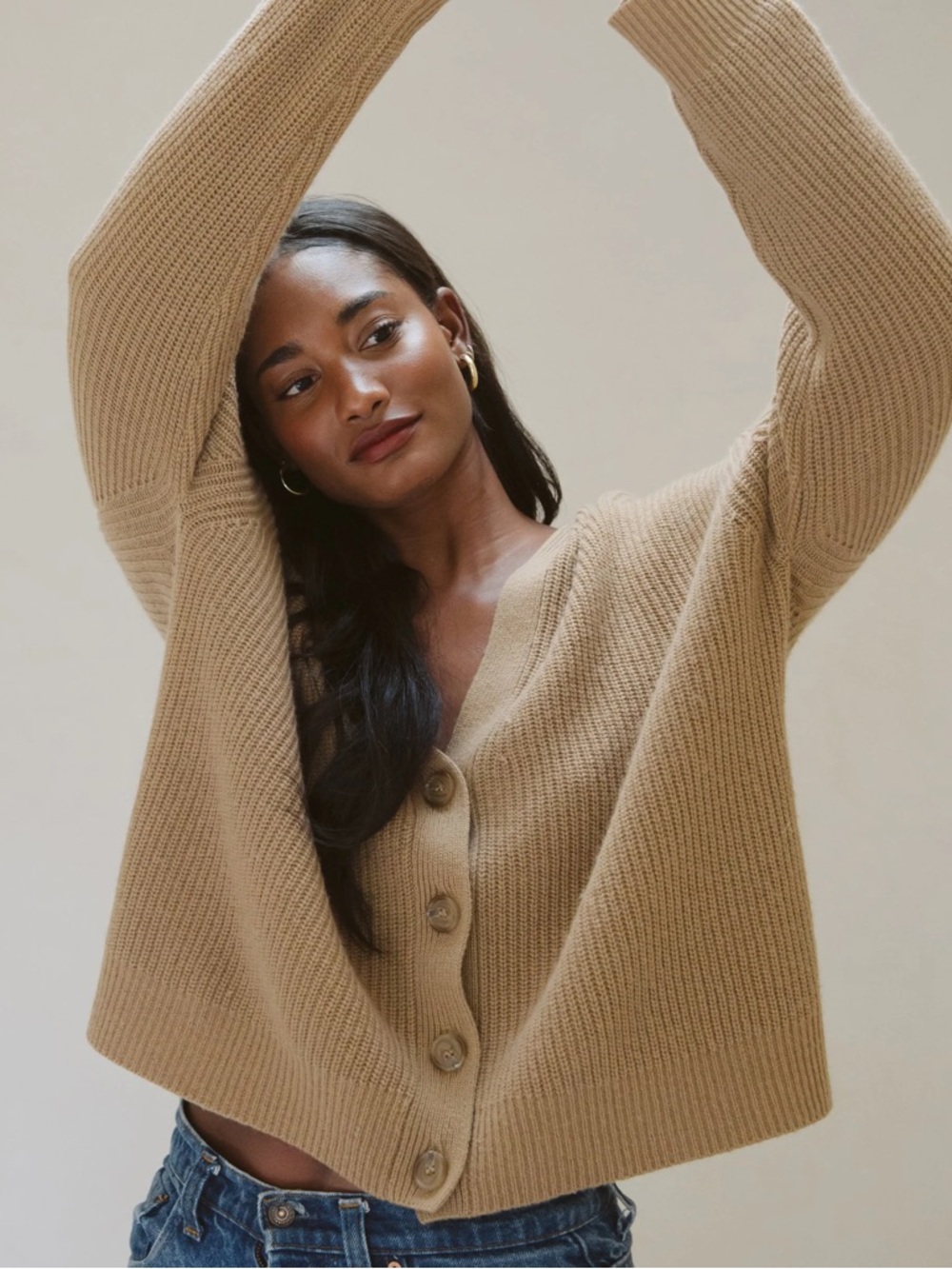 Jenni Kayne Cropped Cocoon Cardigan